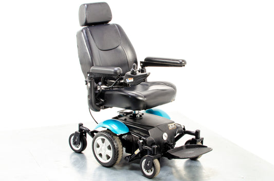 Rascal P327 Used Powerchair Electric Mobility Wheelchair Teal 4mph MWD 1500