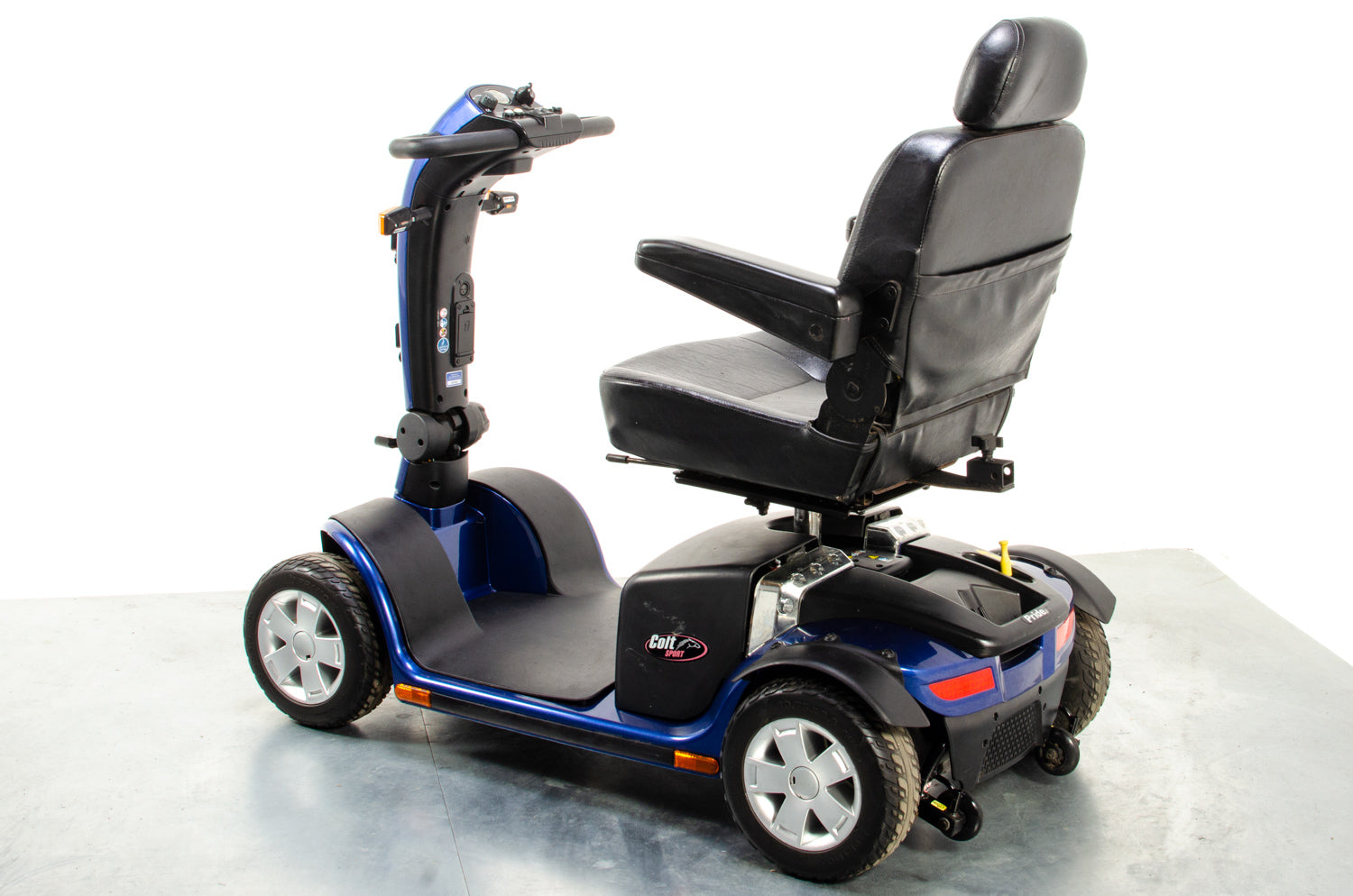 Pride Colt Sport Used Electric Mobility Scooter 8mph Transportable Suspension Road Pavement Blue