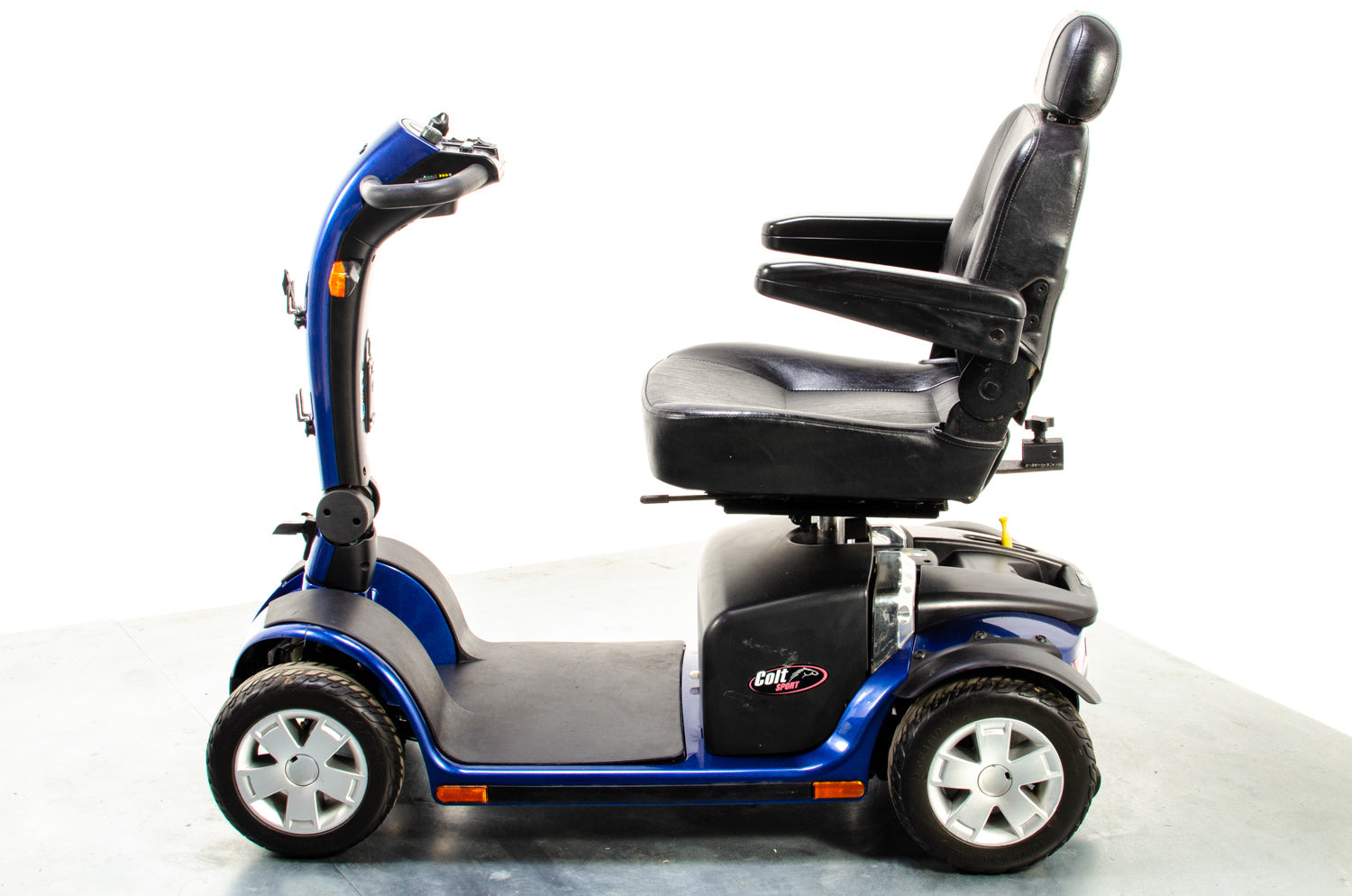 Pride Colt Sport Used Electric Mobility Scooter 8mph Transportable Suspension Road Pavement Blue