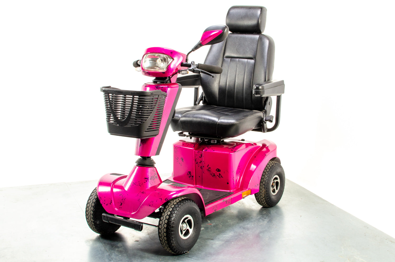 Sunrise Medical Sterling S425 Used Mobility Scooter 8mph Pink Midsize Pneumatic Pavement