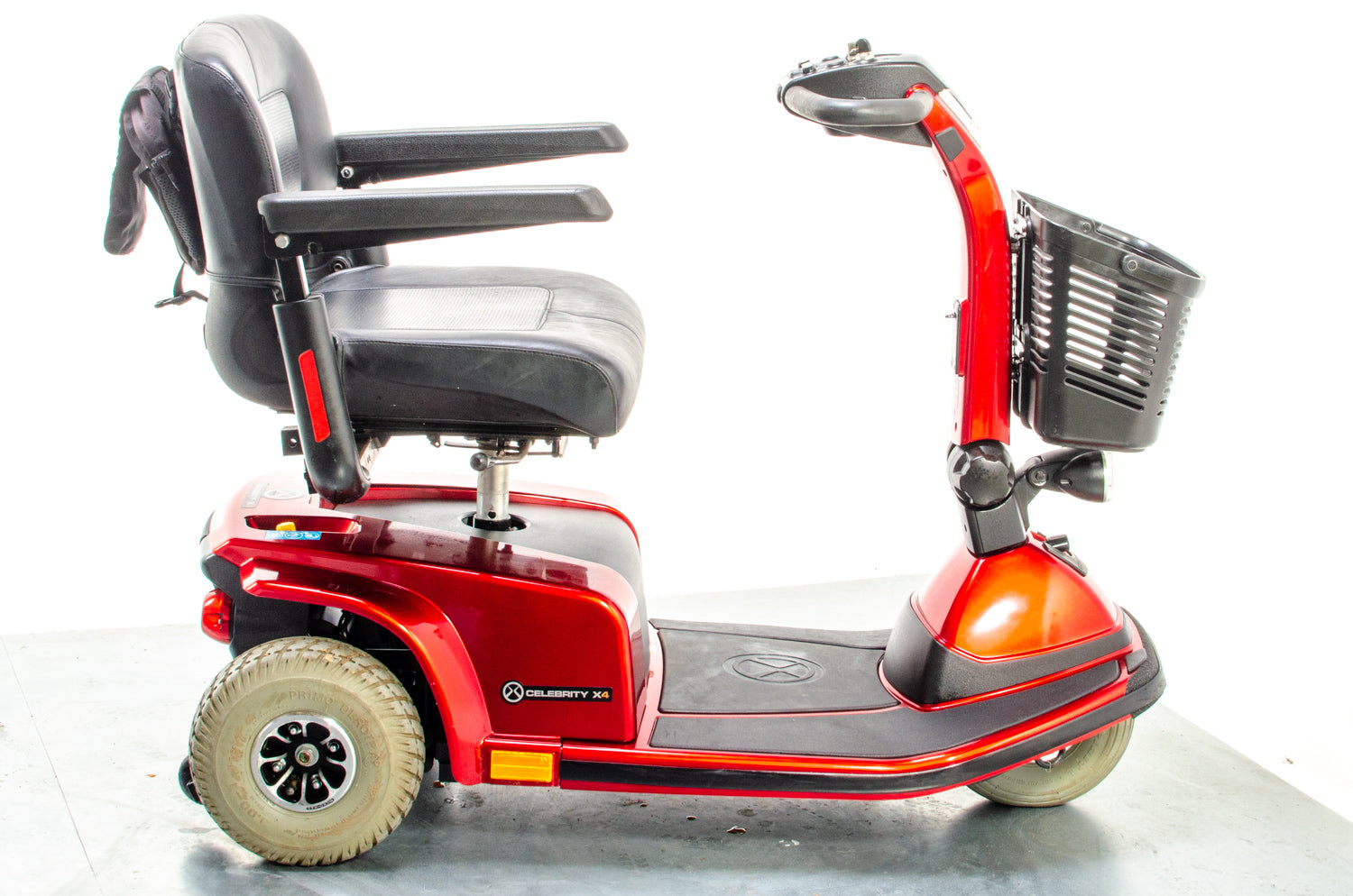 Pride Celebrity X4 Used 3 Wheel Mobility Scooter Trike Comfy Pneumatic Tyres Pavement