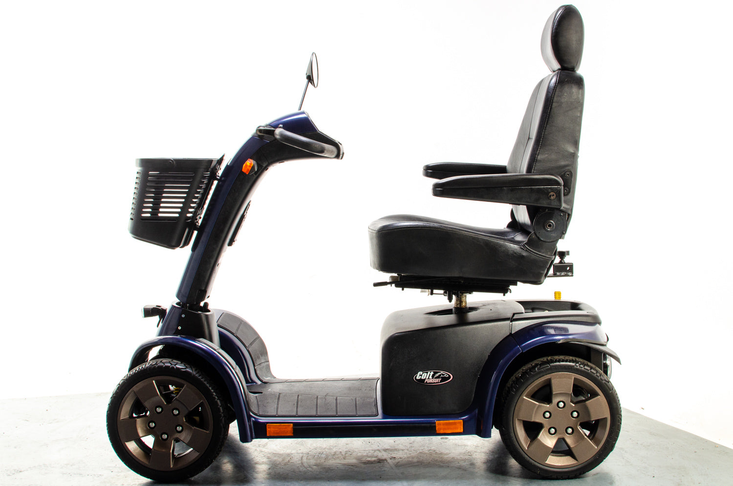 Pride Colt Pursuit Used Mobility Scooter 8mph All-Terrain Transportable Large Blue