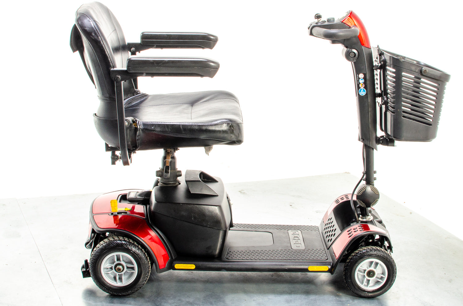 Pride Go-Go Elite Traveller LX Used Mobility Scooter Boot Transportable Lightweight Travel Red