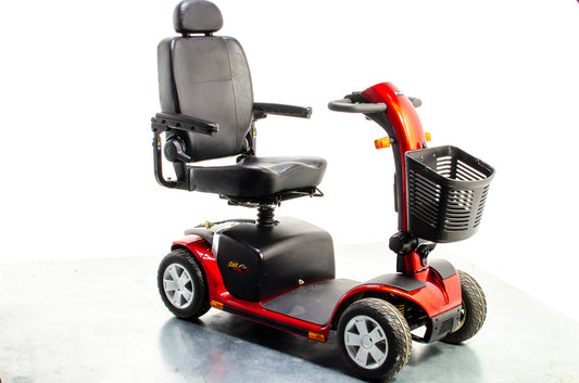 Pride Colt Deluxe Used Electric Mobility Scooter 6mph Transportable Suspension Road Pavement Solid Tyres Red 1500