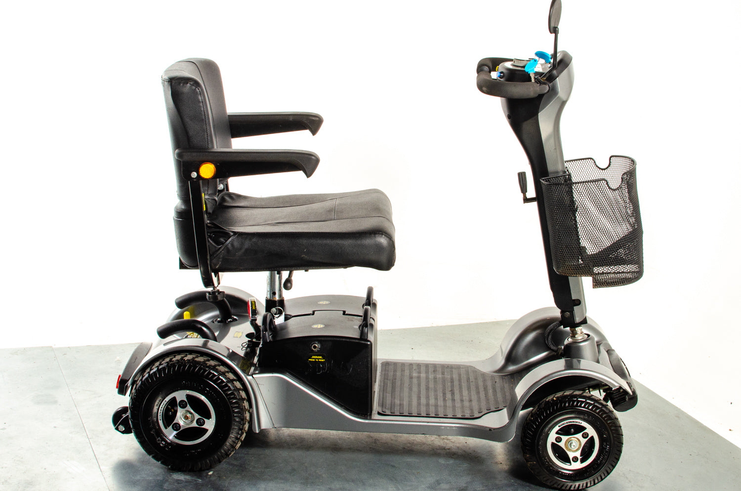 Sterling Sapphire 2 Used Mobility Scooter Midsize Transportable Pneumatic Tyres Folding Boot Grey