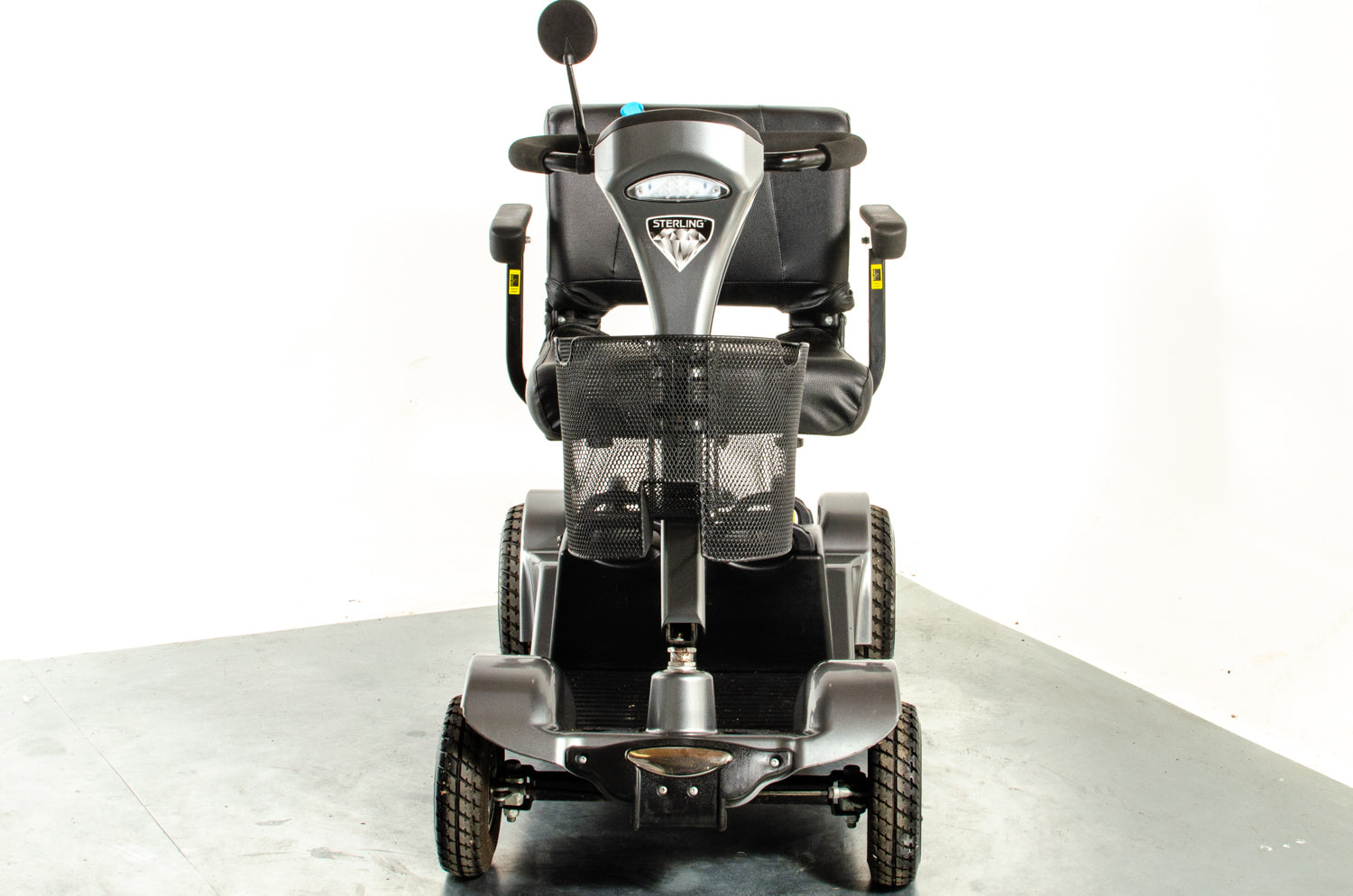 Sterling Sapphire 2 Used Mobility Scooter Midsize Transportable Pneumatic Tyres Folding Boot Grey