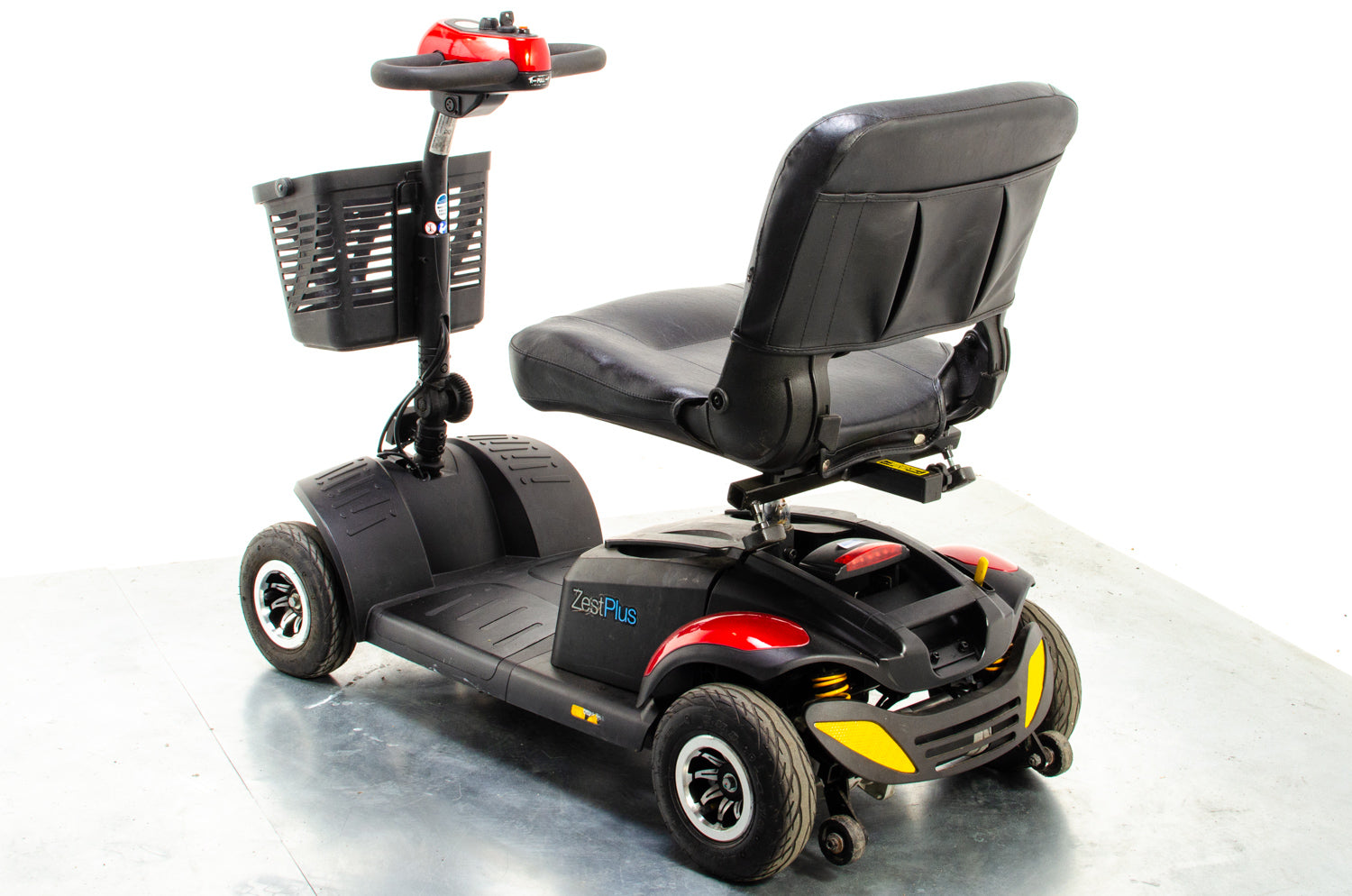 TGA Zest Plus Used Mobility Scooter Small Transportable Travel Pneumatic Tyres Red