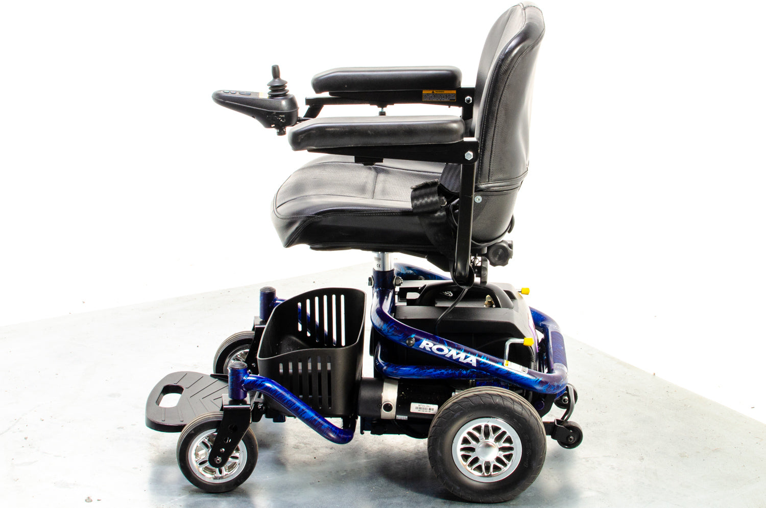 Roma Reno Elite Used Electric Wheelchair Powerchair Flame Blue indoor Outdoor
