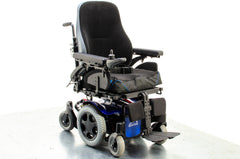 Quickie Salsa M2 6mph Used Electric Wheelchair Powerchair Sunrise Medical Outdoor MWD Blue