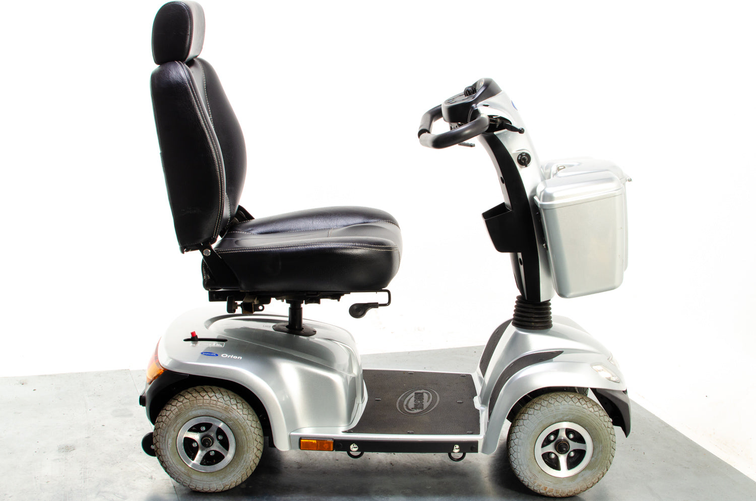 Invacare Orion Midsize Used Mobility Scooter 8mph Pavement Road Suspension Pneumatic Tyres Lockable Box