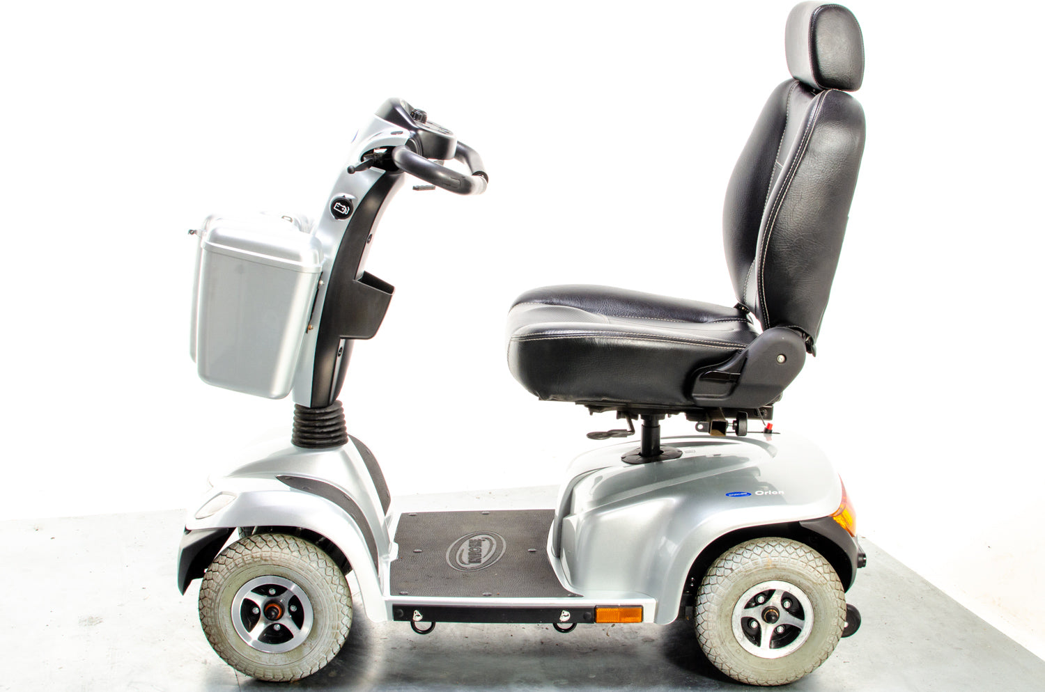 Invacare Orion Midsize Used Mobility Scooter 8mph Pavement Road Suspension Pneumatic Tyres Lockable Box