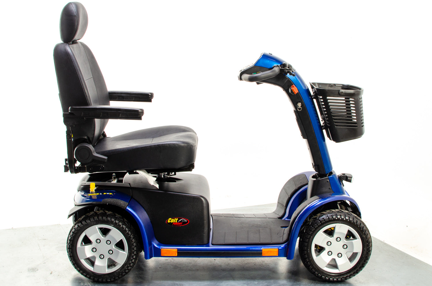 Pride Colt Pursuit Used Mobility Scooter 8mph All-Terrain Transportable Large Off-Road Road Legal Blue