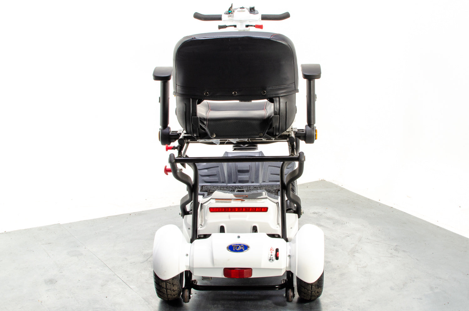 TGA Maximo Used Mobility Scooter 4mph Folding Lithium Pneumatic Suspension White 13307