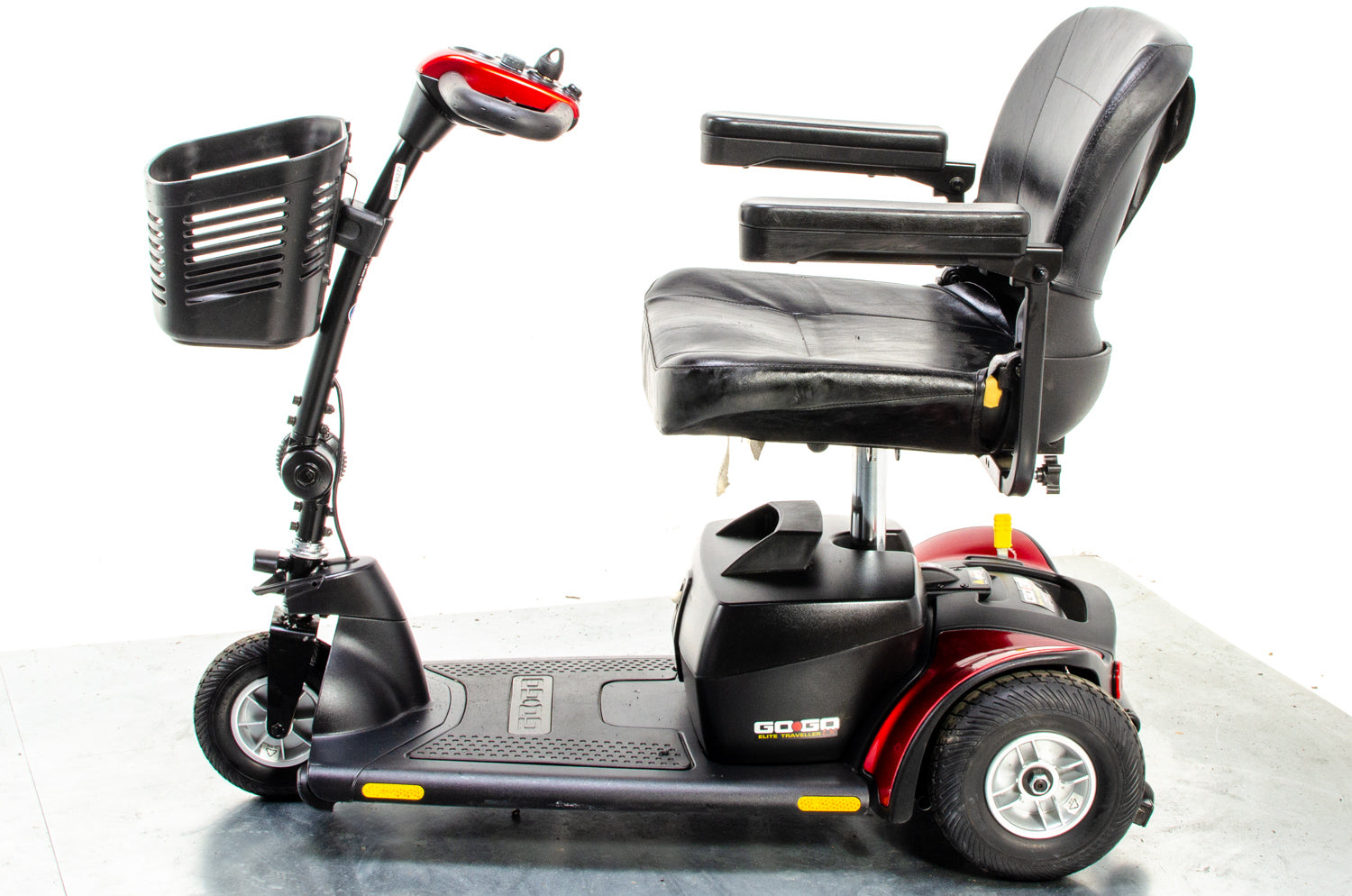 Pride Go-Go Elite Traveller LX 3 Used Mobility Scooter Boot Lightweight Travel Transportable Red 13267