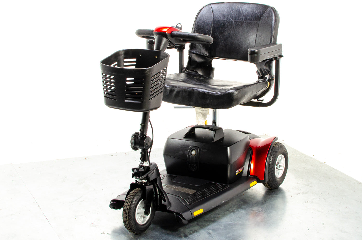 Pride Go-Go Elite Traveller LX 3 Used Mobility Scooter Boot Lightweight Travel Transportable Red 13267