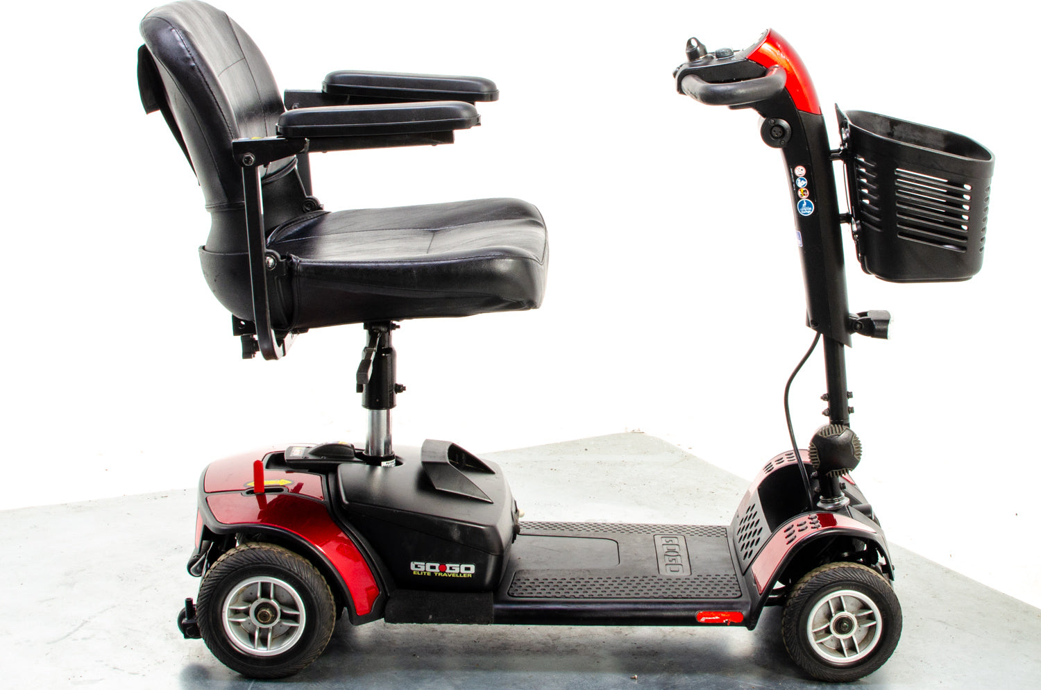 Pride Go-Go Elite Traveller Used Mobility Scooter Boot Lightweight Travel Transportable Red 13244