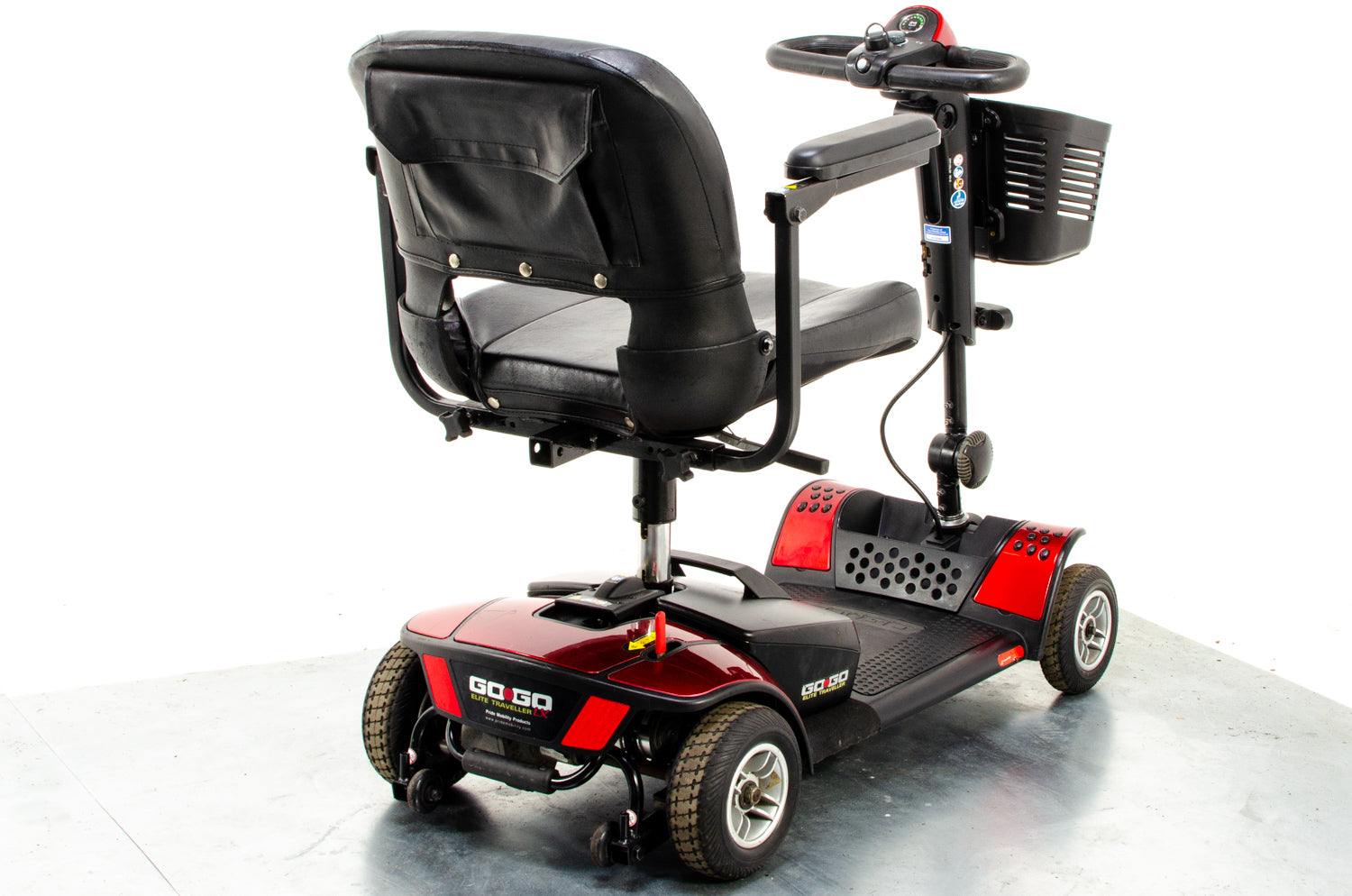 Pride Go-Go Elite Traveller Used Mobility Scooter Boot Lightweight Travel Transportable Red 13244