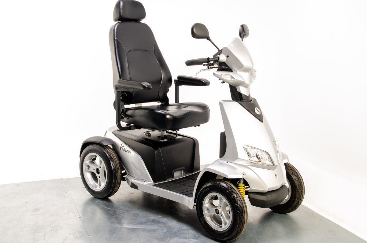 Rascal Vision Used Electric Mobility Scooter 8mph Large All-Terrain Road Legal Silver Pneumatic Tyres 13062