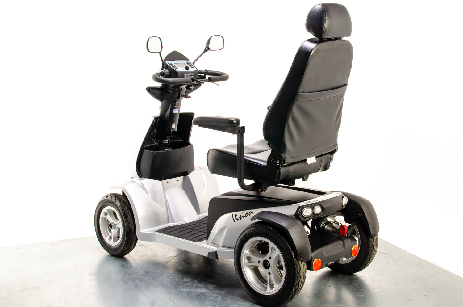 Rascal Vision Used Electric Mobility Scooter 8mph Large All-Terrain Road Legal Silver Pneumatic Tyres 13062