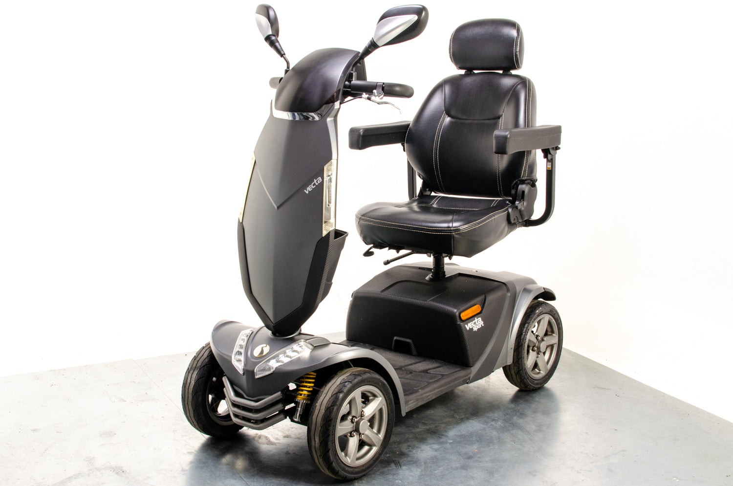 Rascal Vecta Sport Used Electric Mobility Scooter Fast Suspension Road Legal All-Terrain Grey 13320