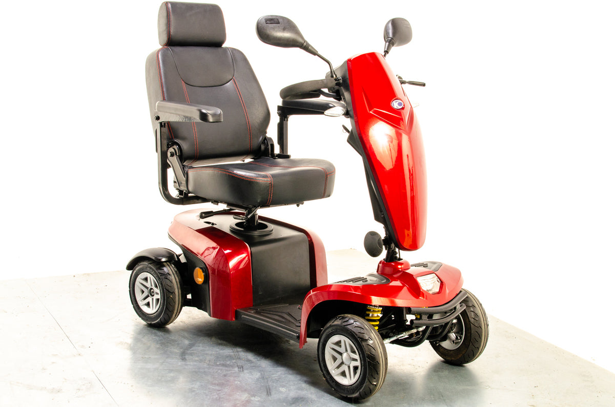 Kymco Komfy 4 Used Mobility Scooter Pavement Suspension Pneumatic Tyres Comfort 4mph Red