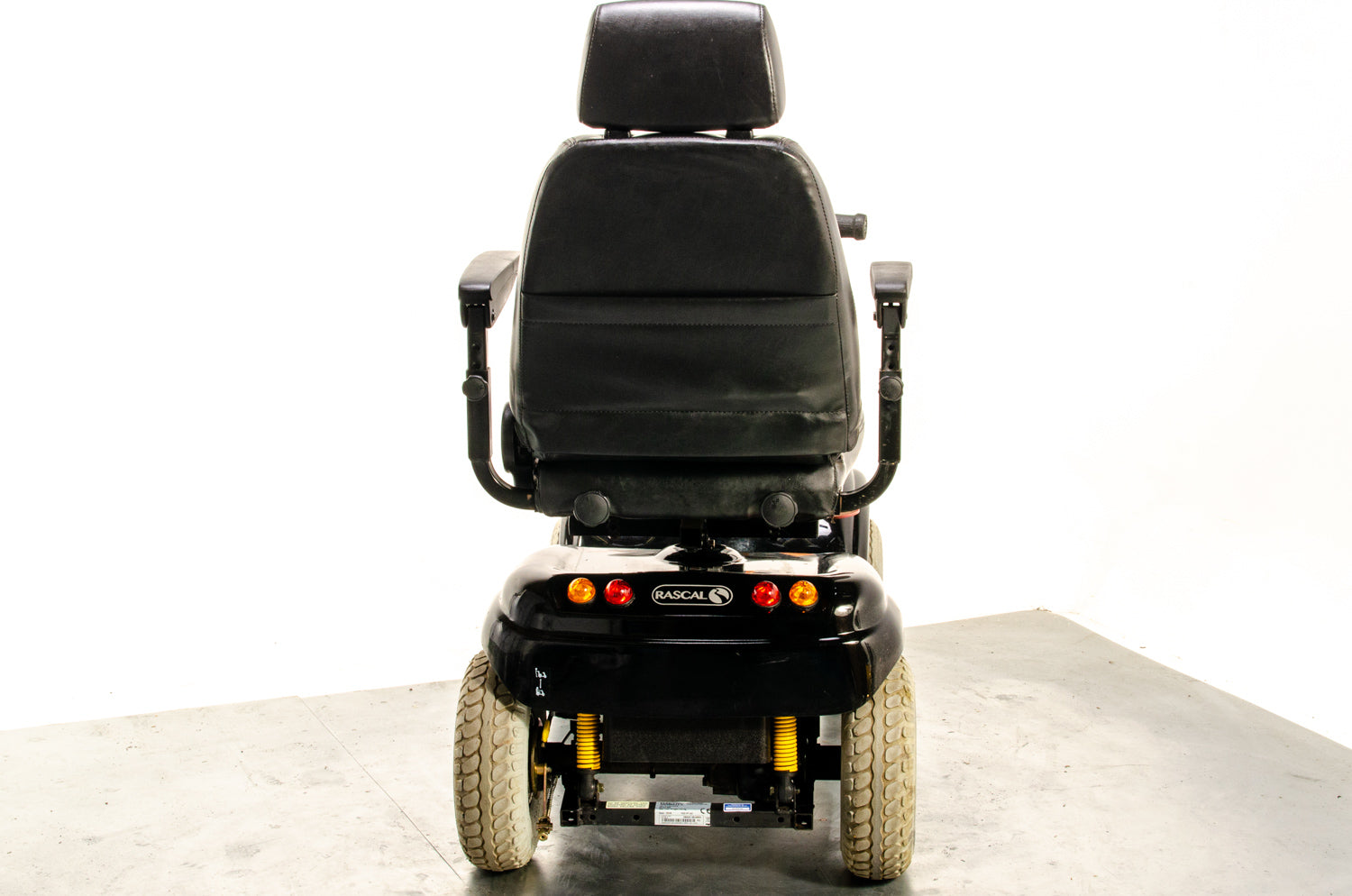 Rascal 850 Used Electric Mobility Scooter 8mph All-Terrain Road Pavement Suspension Pneumatic Black 13270