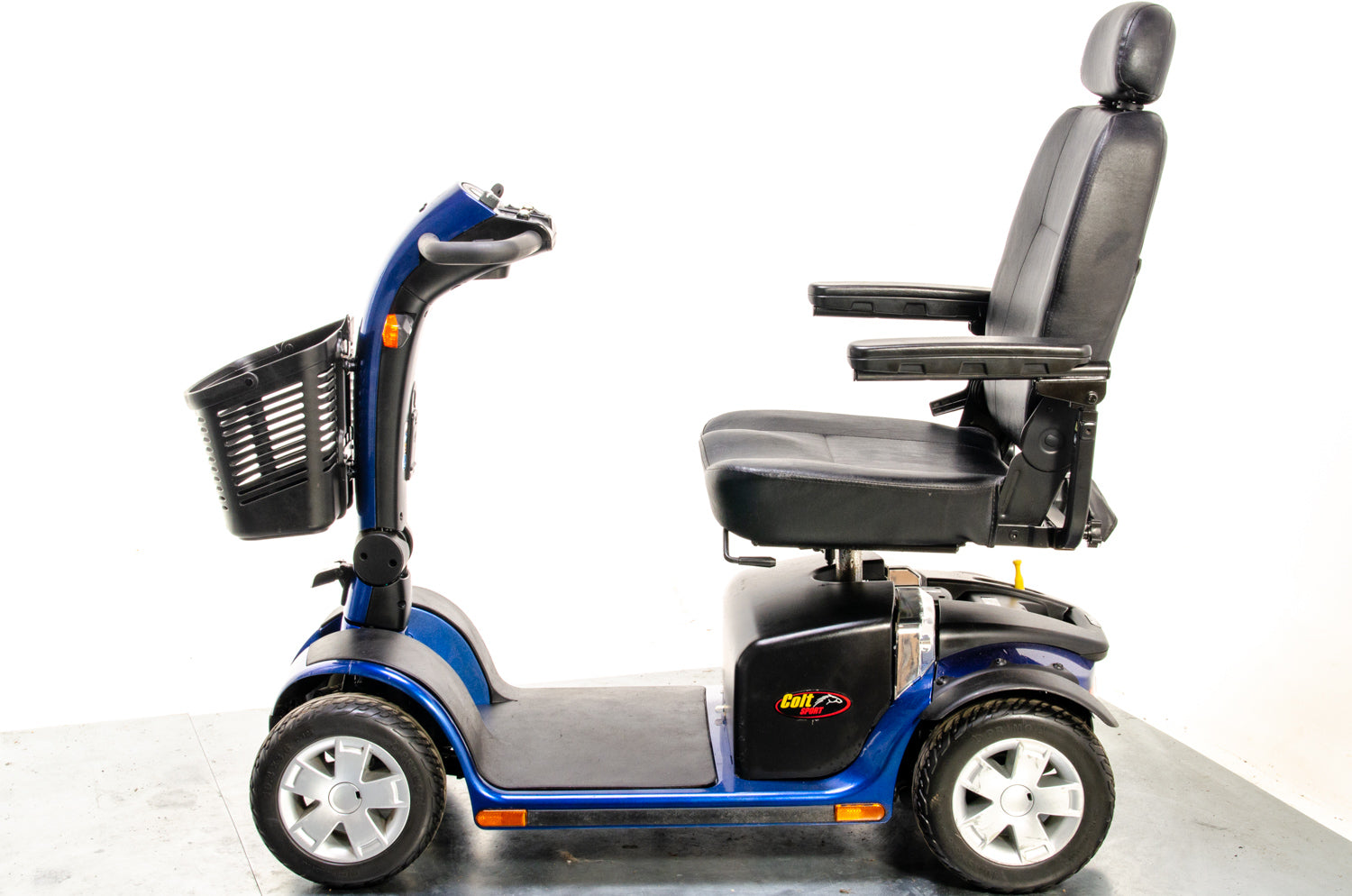 Pride Colt Sport Used Electric Mobility Scooter 8mph Transportable Suspension Blue Pavement Road Legal 10363