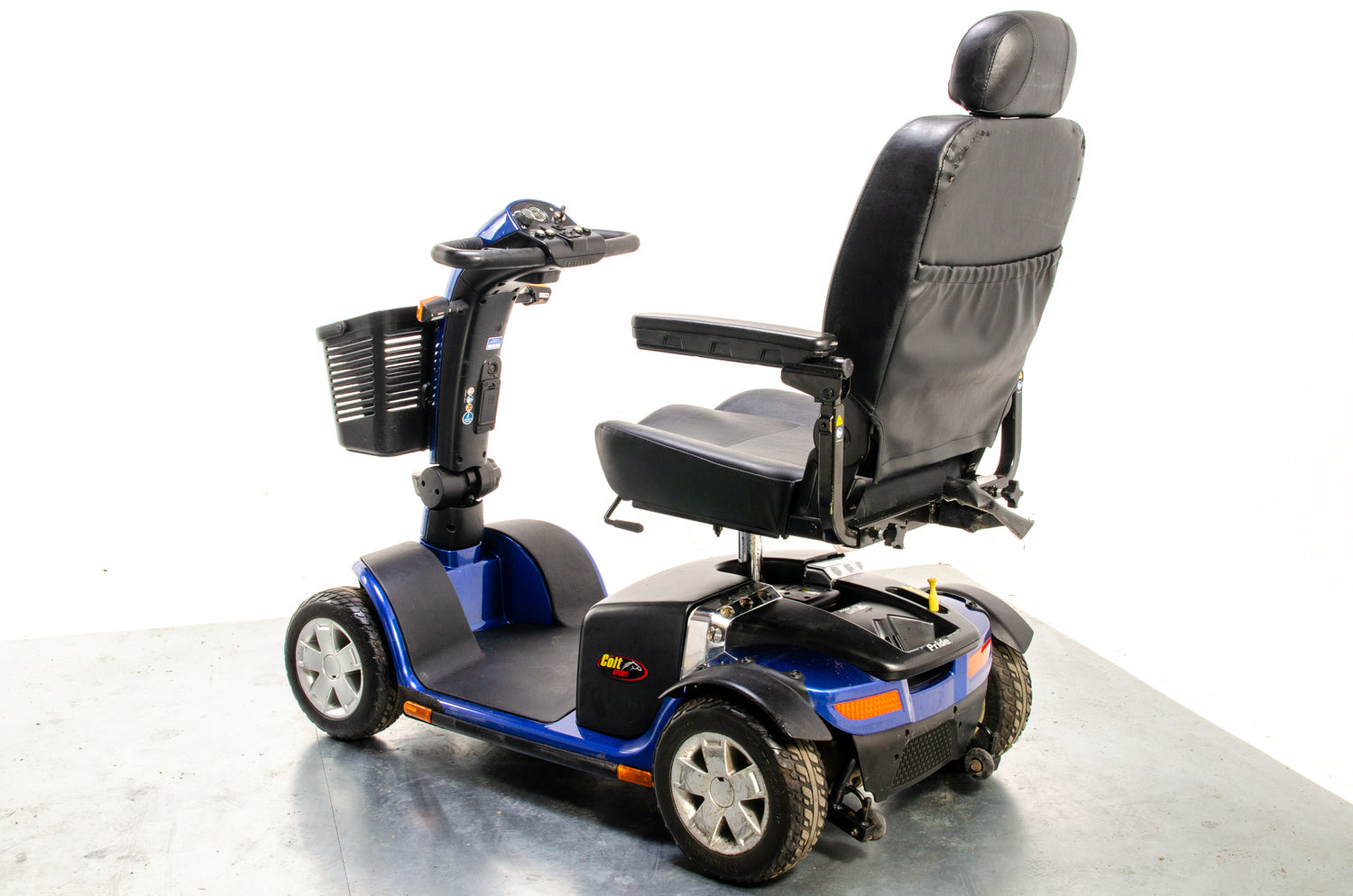 Pride Colt Sport Used Electric Mobility Scooter 8mph Transportable Suspension Blue Pavement Road Legal 13323