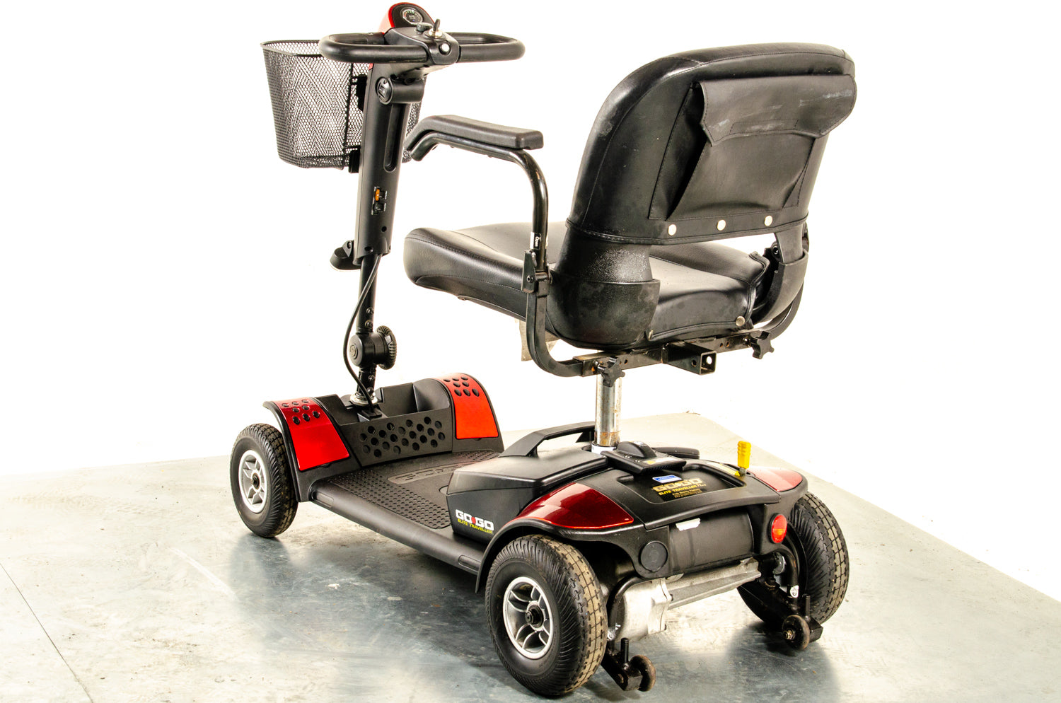 Pride Go-Go Elite Traveller Used Mobility Scooter Boot Lightweight Travel Transportable Red 13222