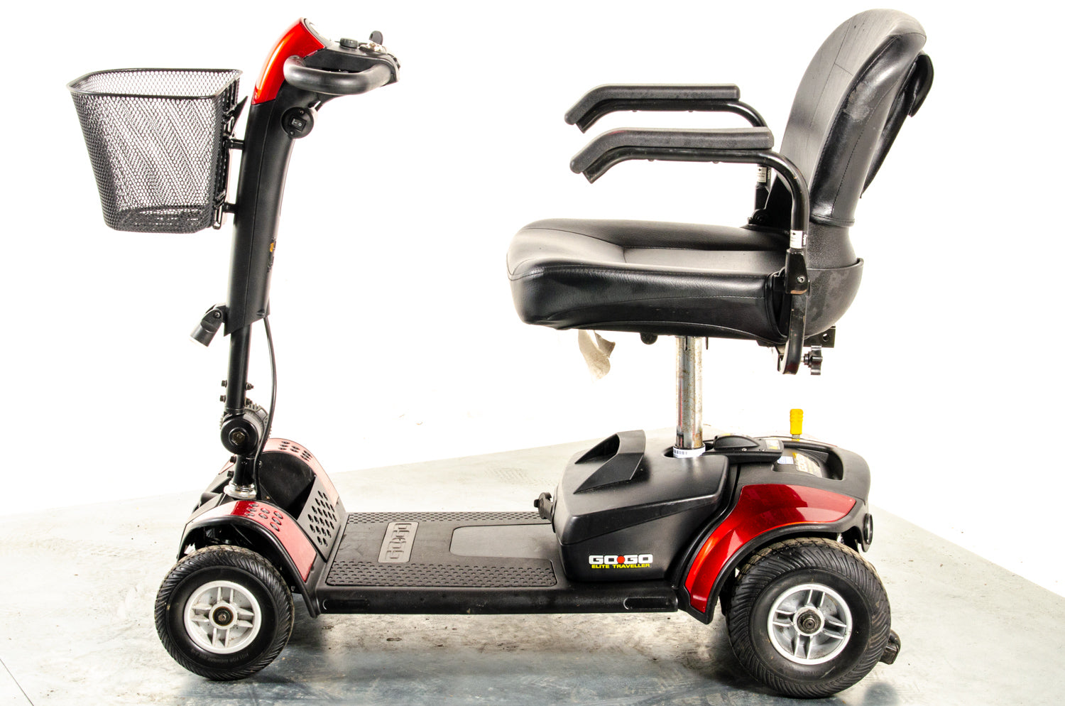 Pride Go-Go Elite Traveller Used Mobility Scooter Boot Lightweight Travel Transportable Red 13222