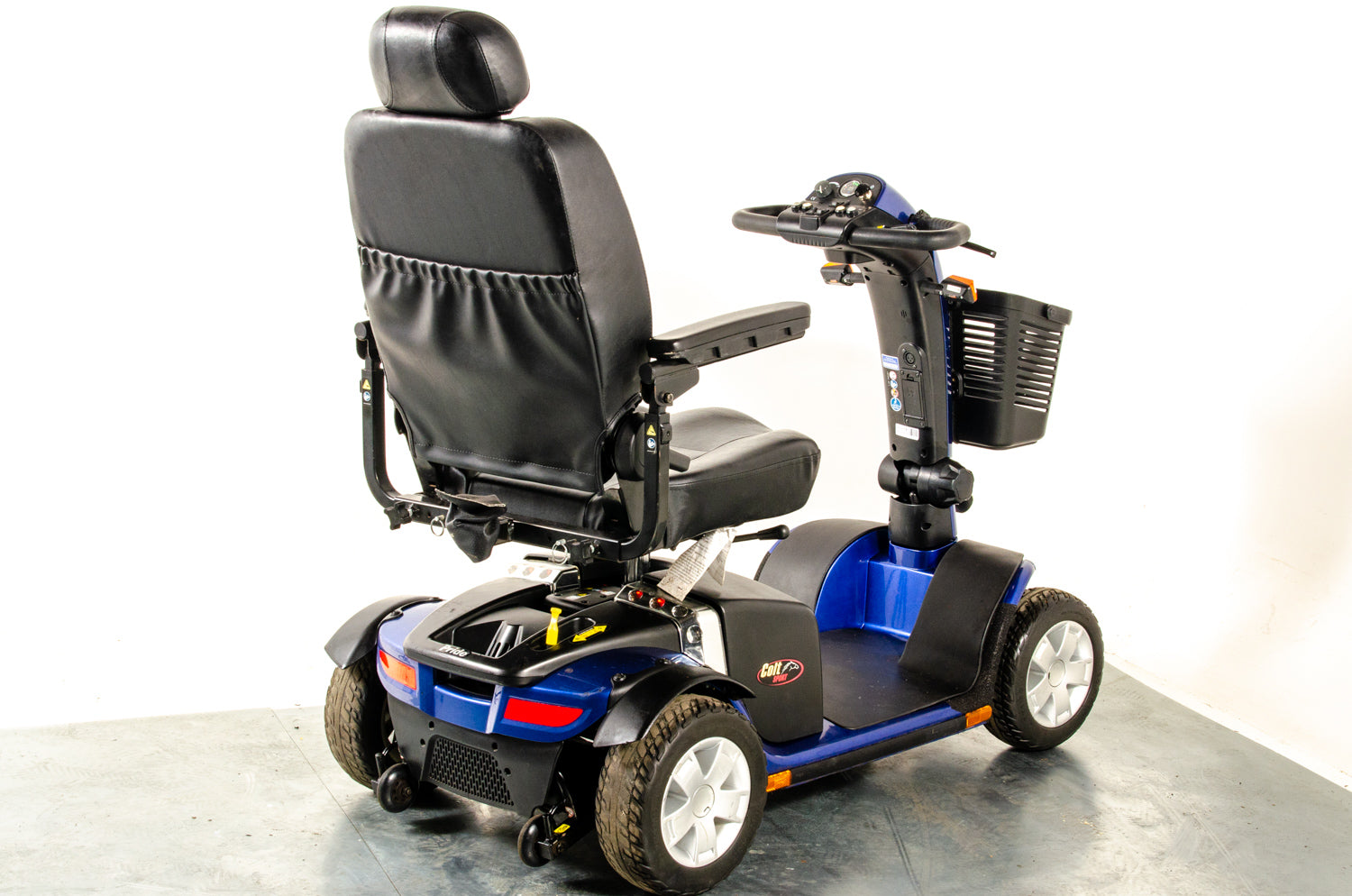 Pride Colt Sport Used Electric Mobility Scooter 8mph Transportable Suspension Blue Pavement Road Legal 13064