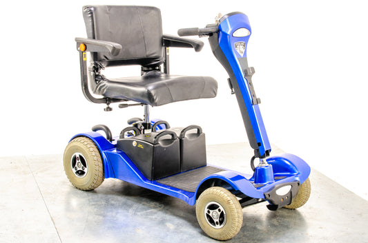 Sterling Sapphire 2 Used Mobility Scooter Midsize Transportable Pneumatic Tyres Folding Boot Blue 11463 1500