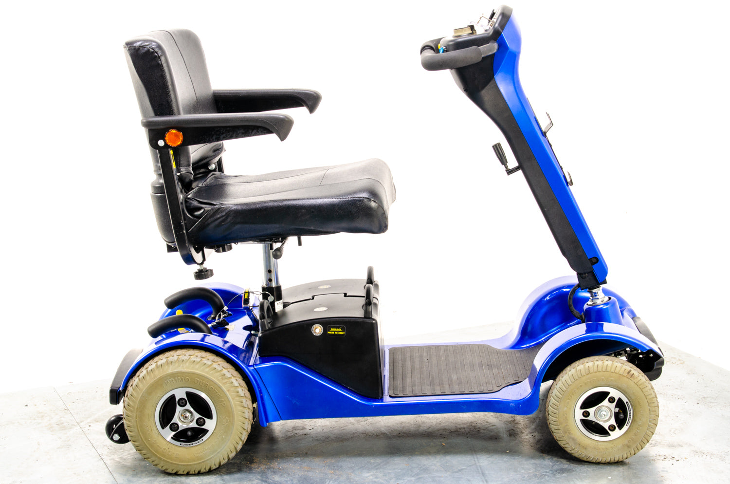 Sterling Sapphire 2 Used Mobility Scooter Midsize Transportable Pneumatic Tyres Folding Boot Blue 11463
