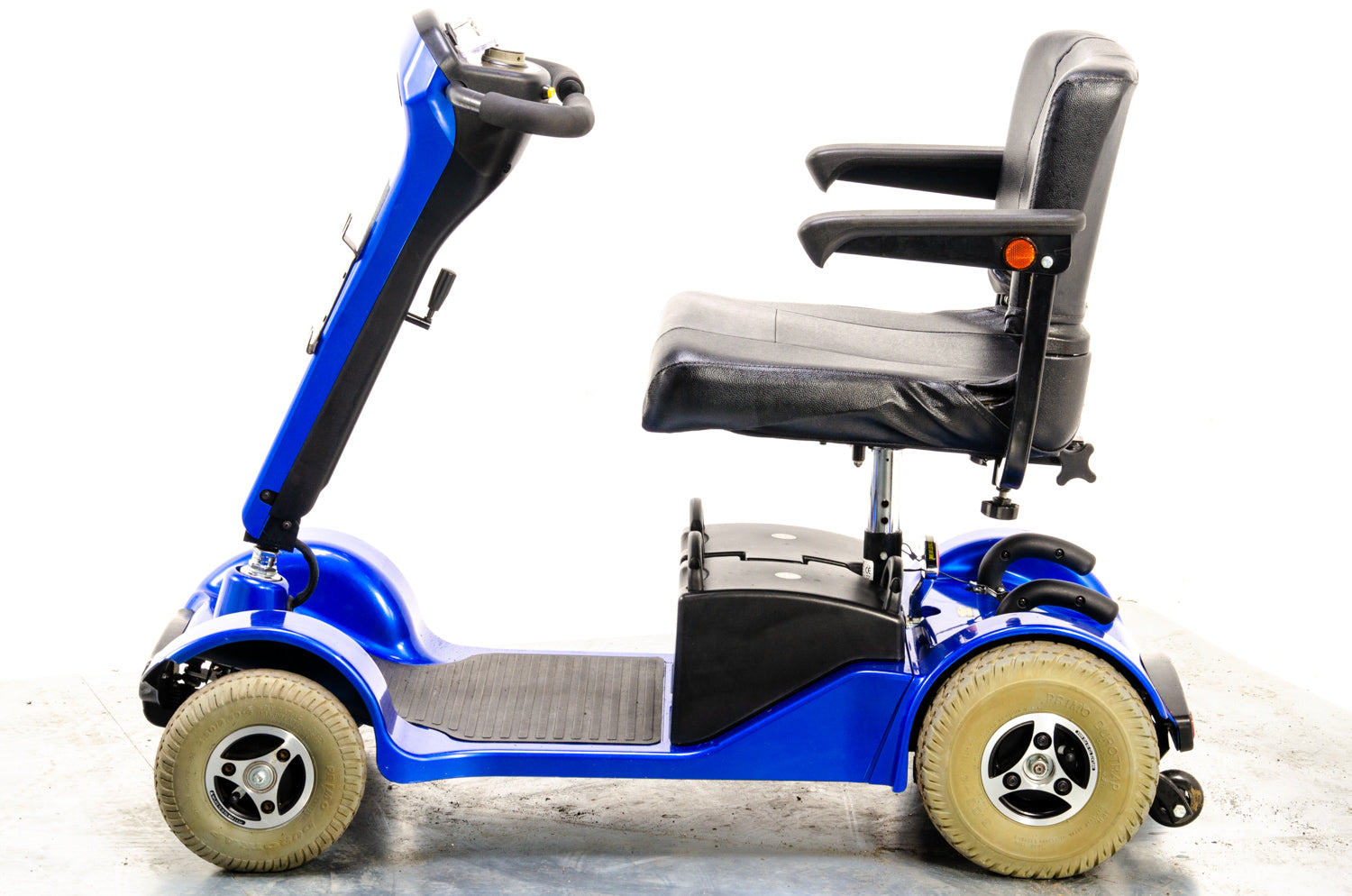 Sterling Sapphire 2 Used Mobility Scooter Midsize Transportable Pneumatic Tyres Folding Boot Blue 11463