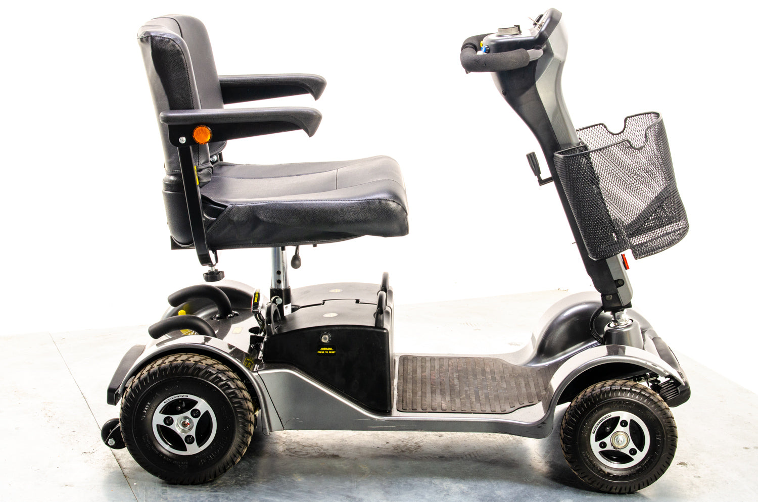 Sterling Sapphire 2 Used Mobility Scooter Midsize Transportable Pneumatic Tyres Folding Boot Grey 13067