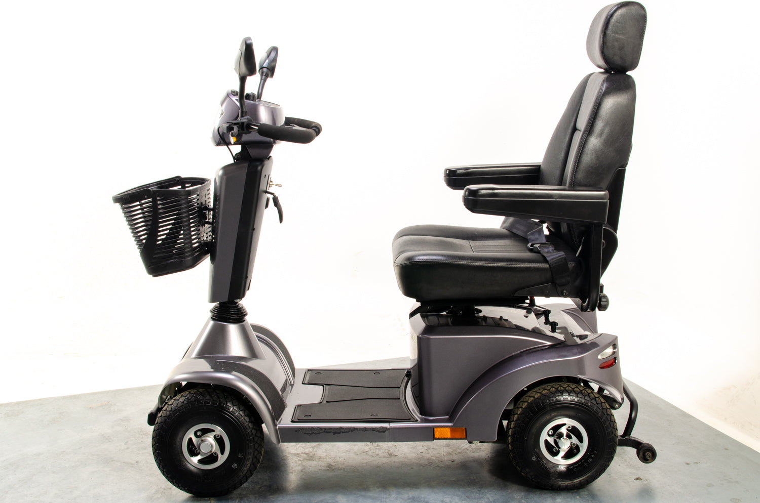 Sterling S425 Used Mobility Scooter 8mph All-Terrain Pneumatic Pavement Sunrise Medical Grey Midsize 13068