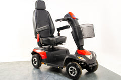 Invacare Orion Pro Used Mobility Scooter 8mph Road Pavement Suspension Pneumatic Tyres Red Midsize 13326