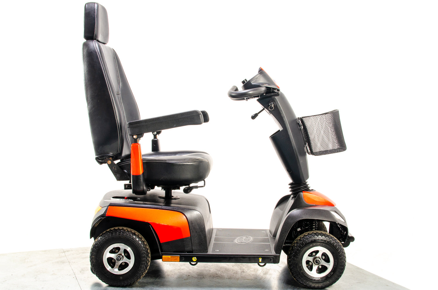 Invacare Orion Pro Used Mobility Scooter 8mph Road Pavement Suspension Pneumatic Tyres Red Midsize 13326