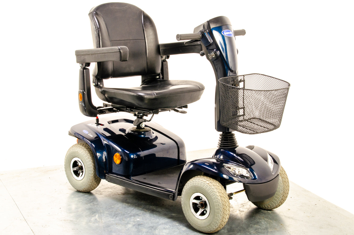 Invacare Leo Used Mobility Scooter Pavement Comfy Pneumatic Tyres Blue 13065