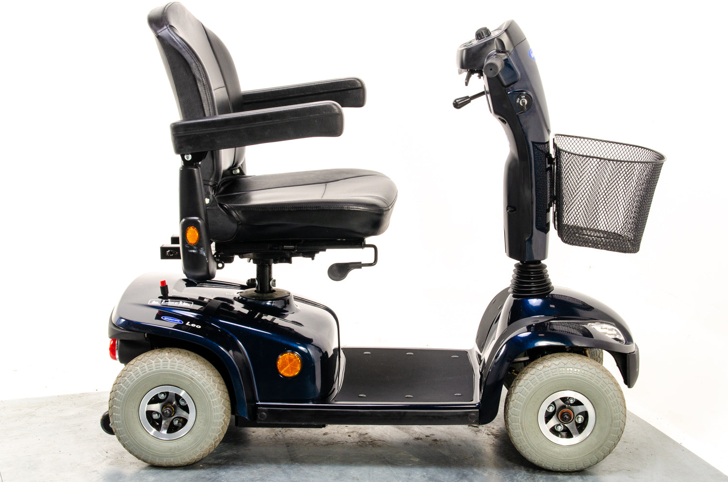 Invacare Leo Used Mobility Scooter Pavement Comfy Pneumatic Tyres Blue 13065