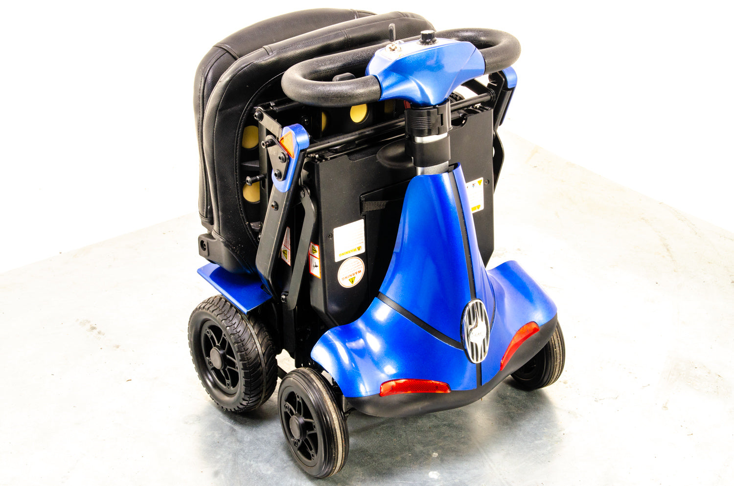 Monarch Mobie 4mph Folding Used Mobility Scooter Lithium Travel Small Travel Blue 13350