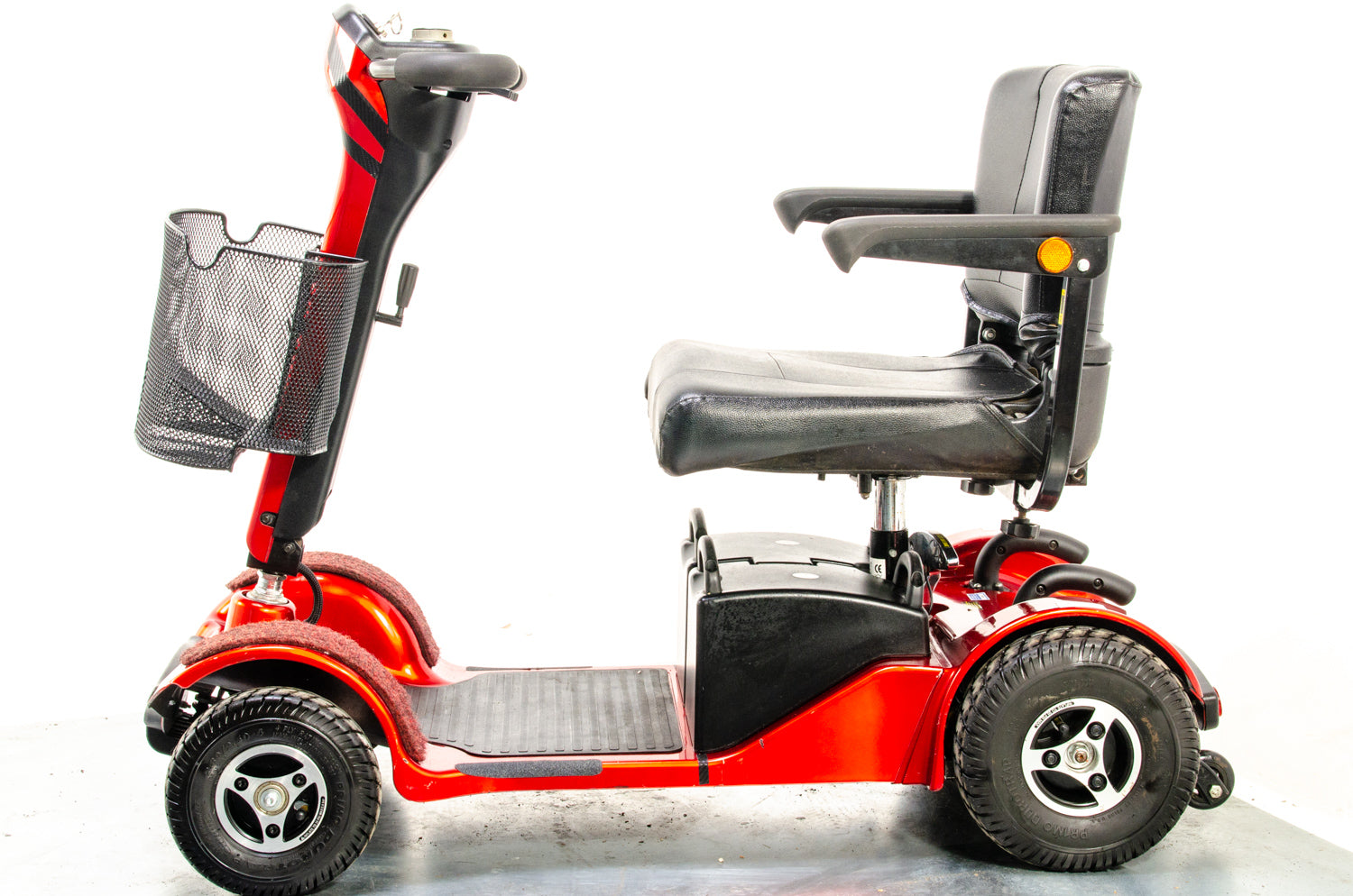 Sterling Sapphire 2 Used Mobility Scooter Midsize Transportable Pneumatic Tyres Folding Boot Red 13346
