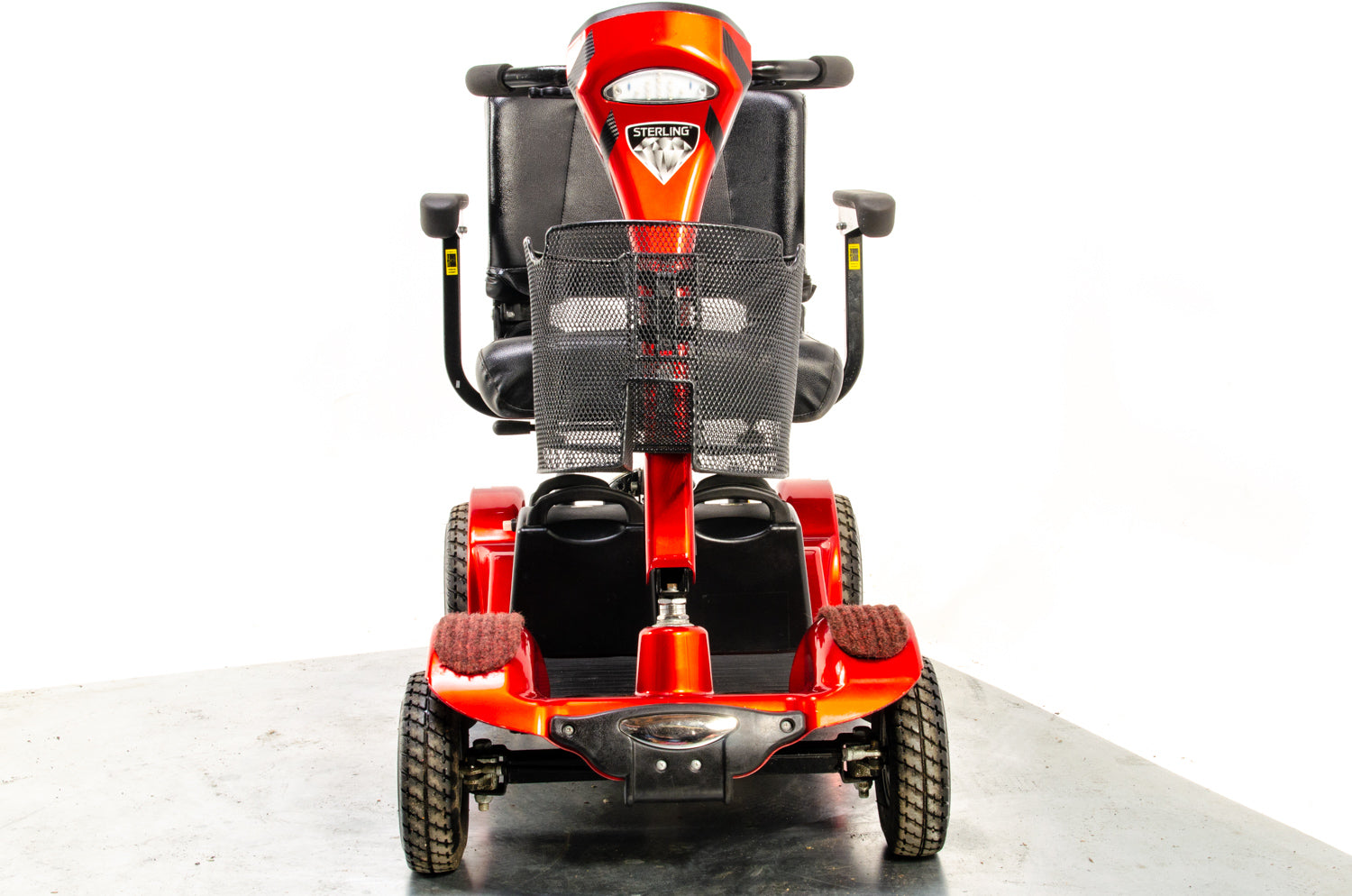Sterling Sapphire 2 Used Mobility Scooter Midsize Transportable Pneumatic Tyres Folding Boot Red 13346