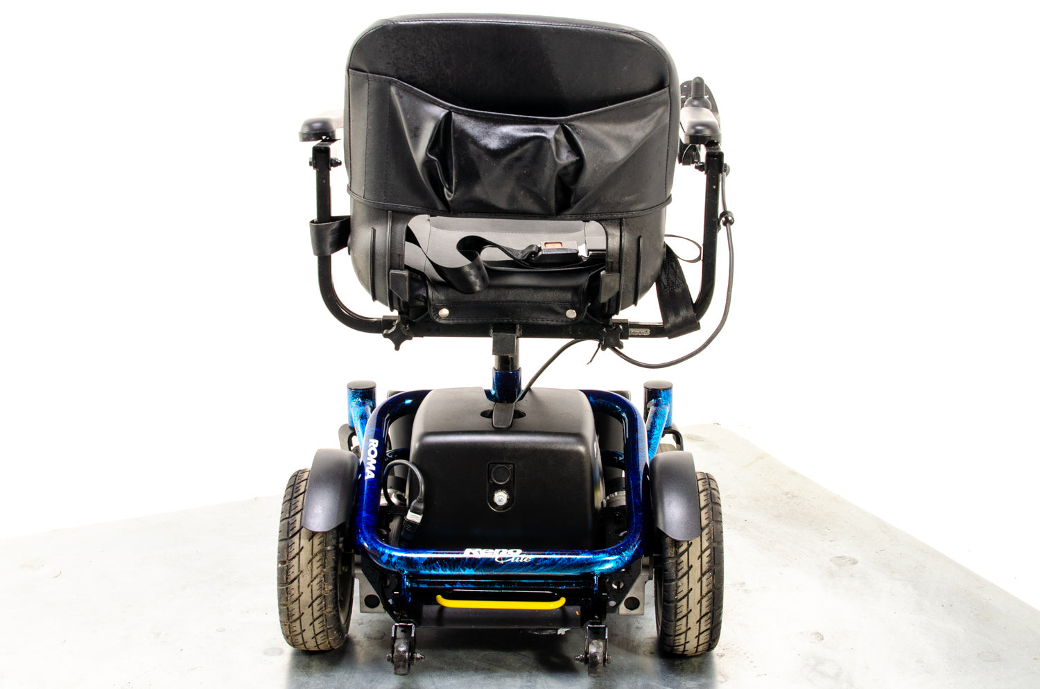 Roma Reno Elite Used Electric Wheelchair Powerchair Flame Blue indoor Outdoor Transportable 12176