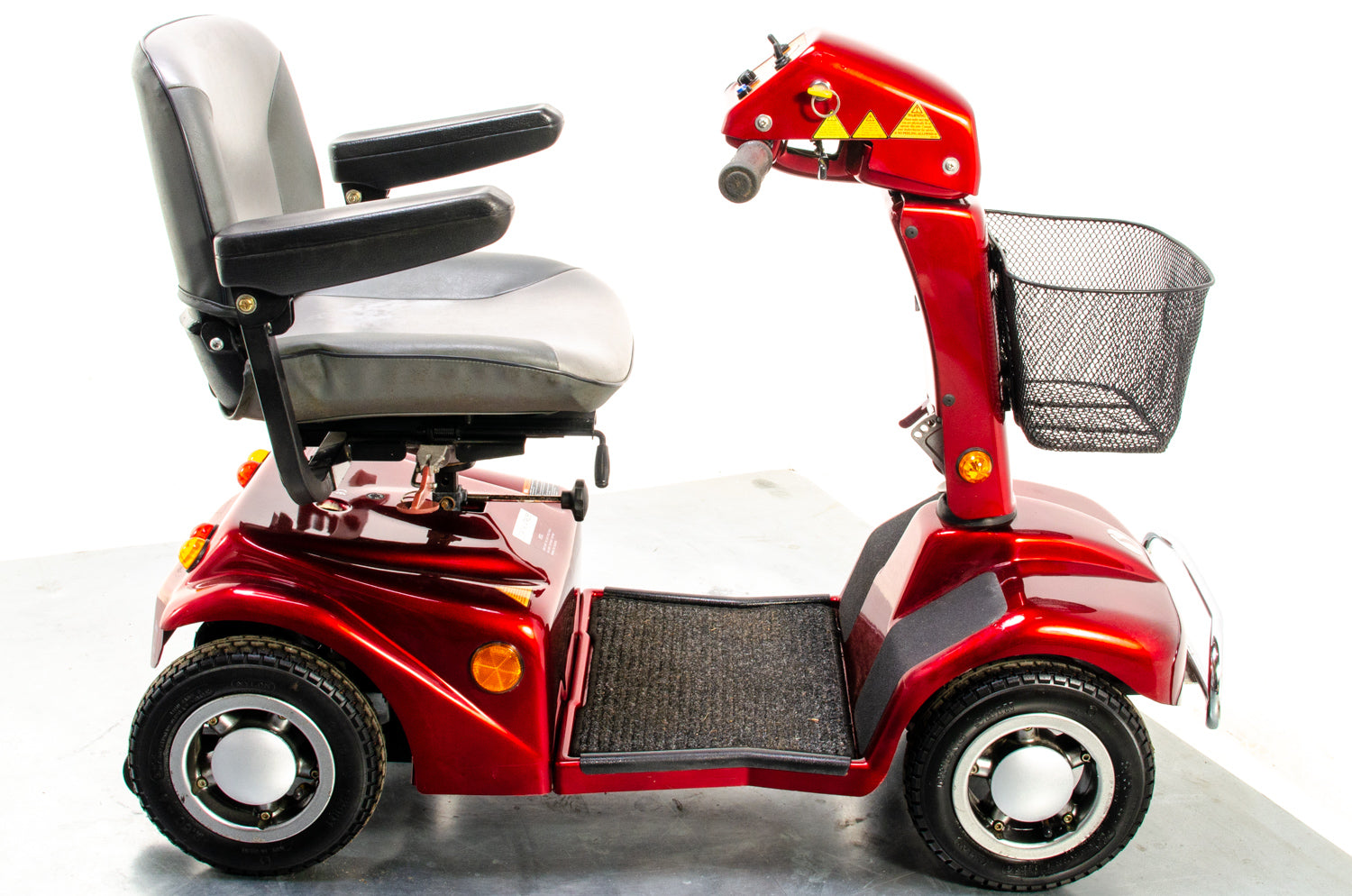 Rascal 388XL Used Electric Mobility Scooter 6mph Road Legal Pavement Comfy Red 13300
