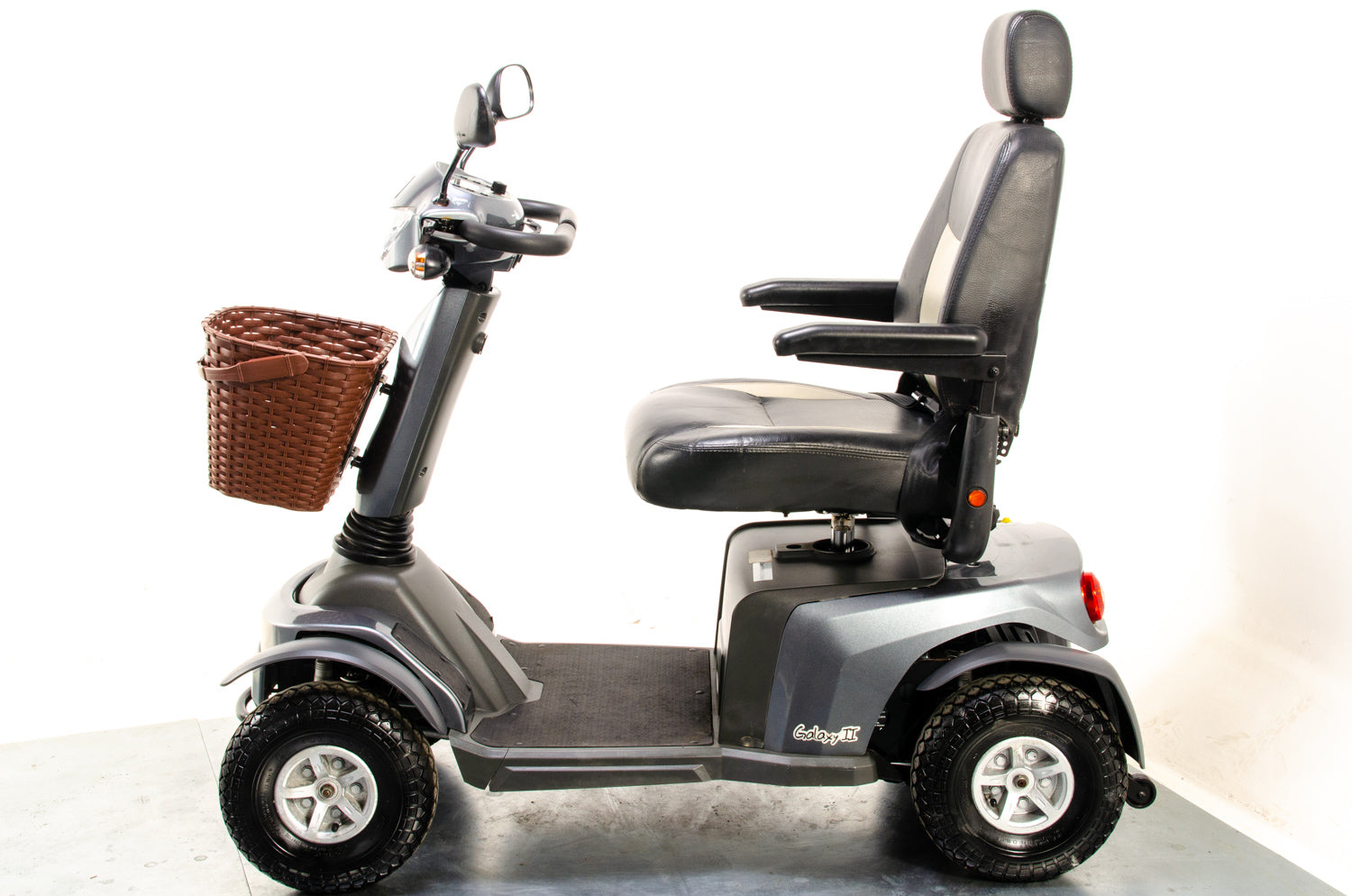 Excel Galaxy II Used Mobility Scooter 8mph Large Comfy Class 3 Road Legal Grey 03507