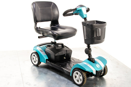 Veo Sport Used Electric Mobility Scooter Small Portable Lightweight Transportable Boot Turquoise 1500