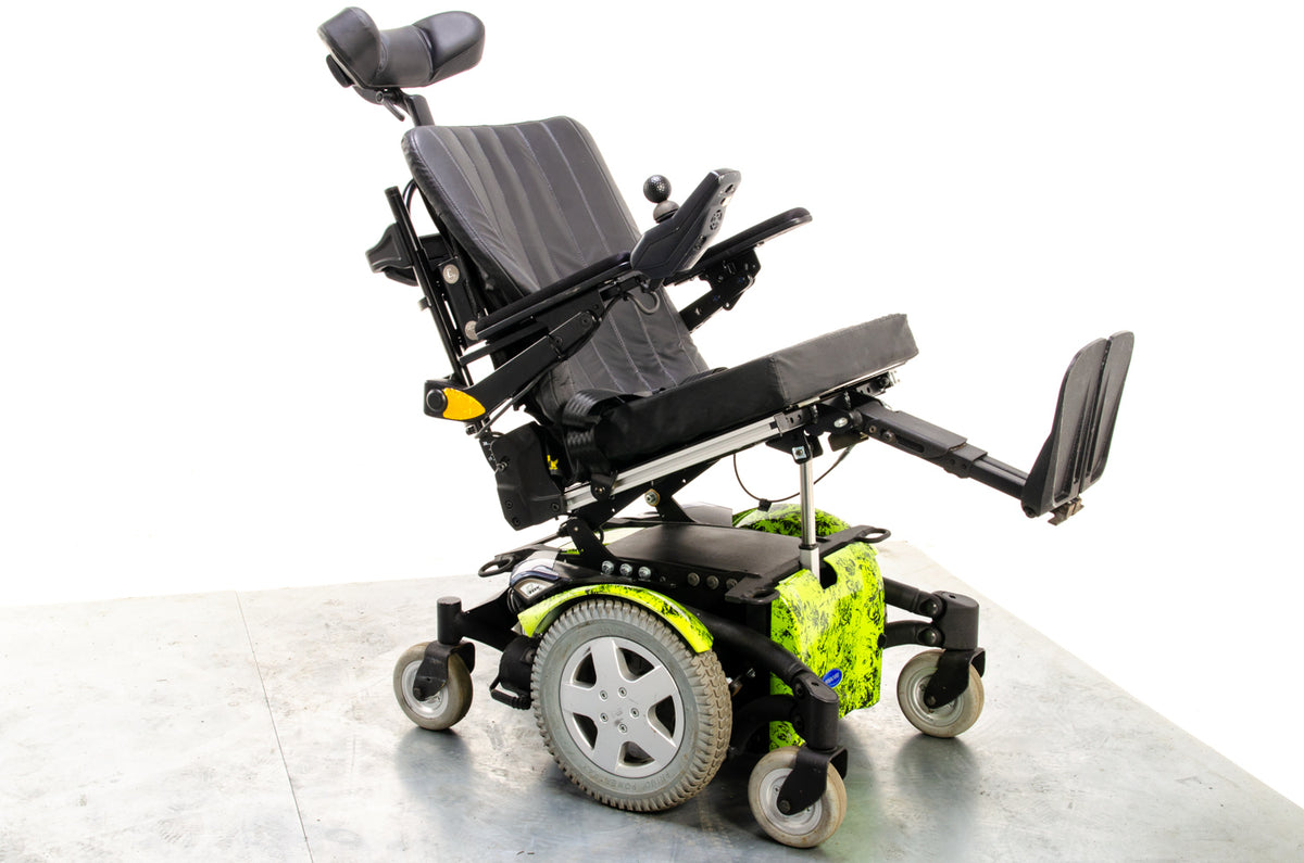 Invacare TDX SP2 Used Electric Wheelchair Powerchair Power Tilt Leg Raiser Green