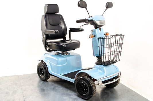 Rascal Pioneer Used Electric Mobility Scooter 8mph All-Terrain Suspension Off-Road Blue 13510 1500