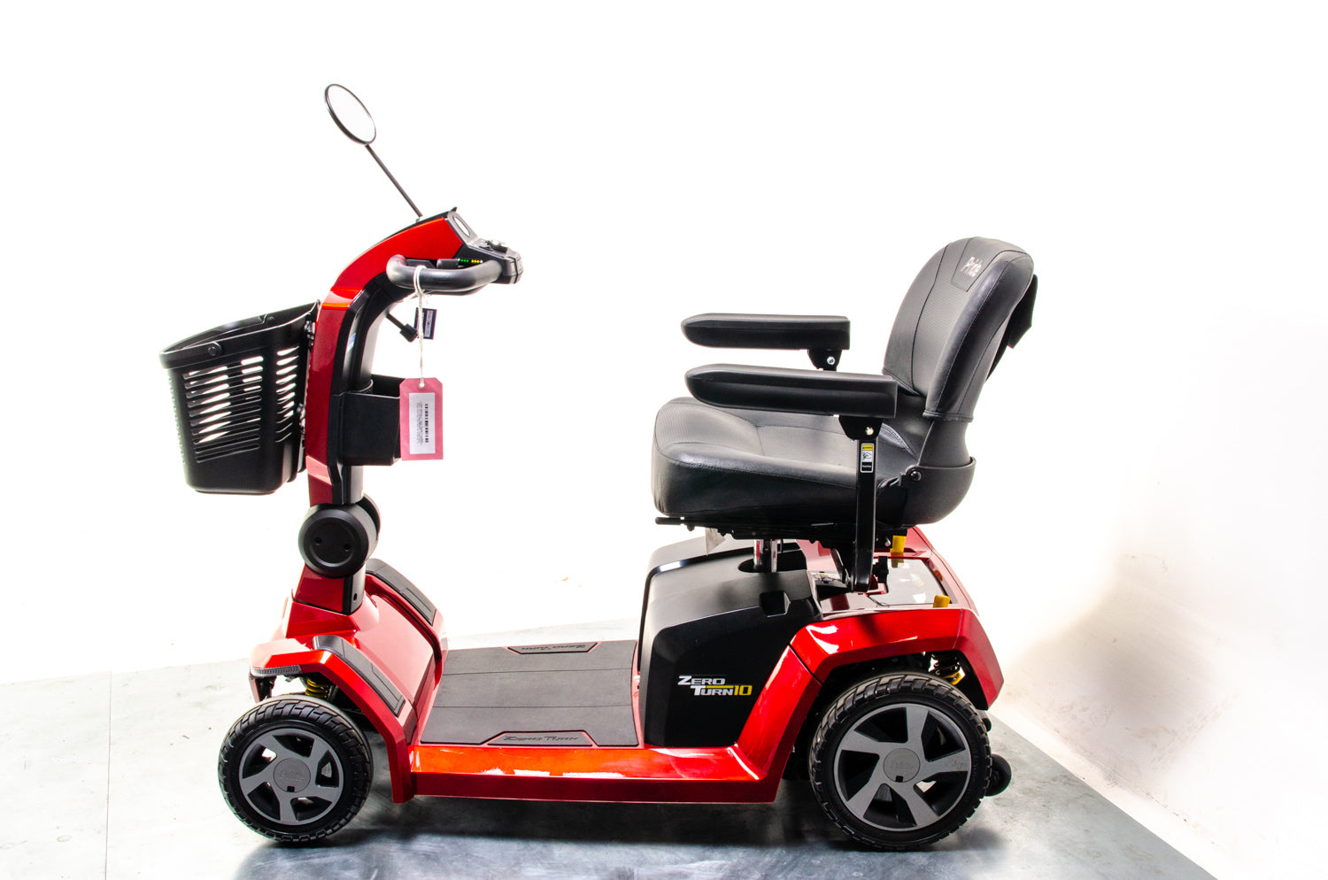 Pride Zero Turn 10 Used Mobility Scooter 8mph Transportable LED Dual Motor Suspension USB Charger
